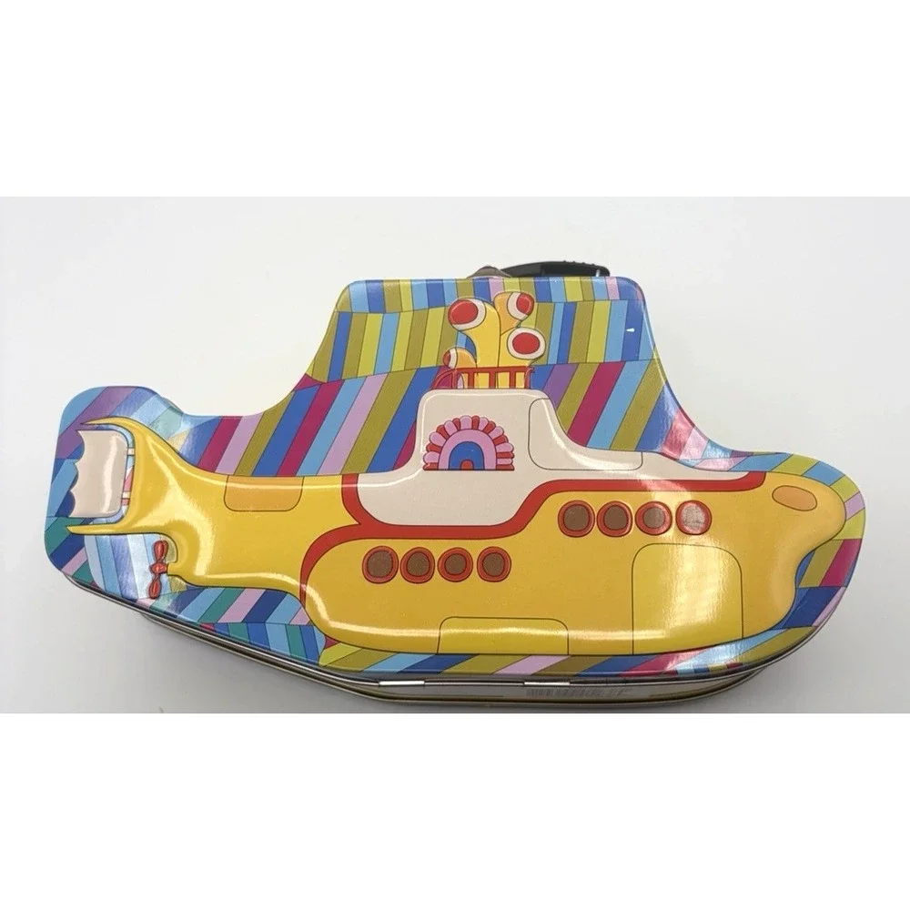 The Beatles Yellow Submarine Embossed Tin Tote Lunchbox - Vandor 2011 Retro